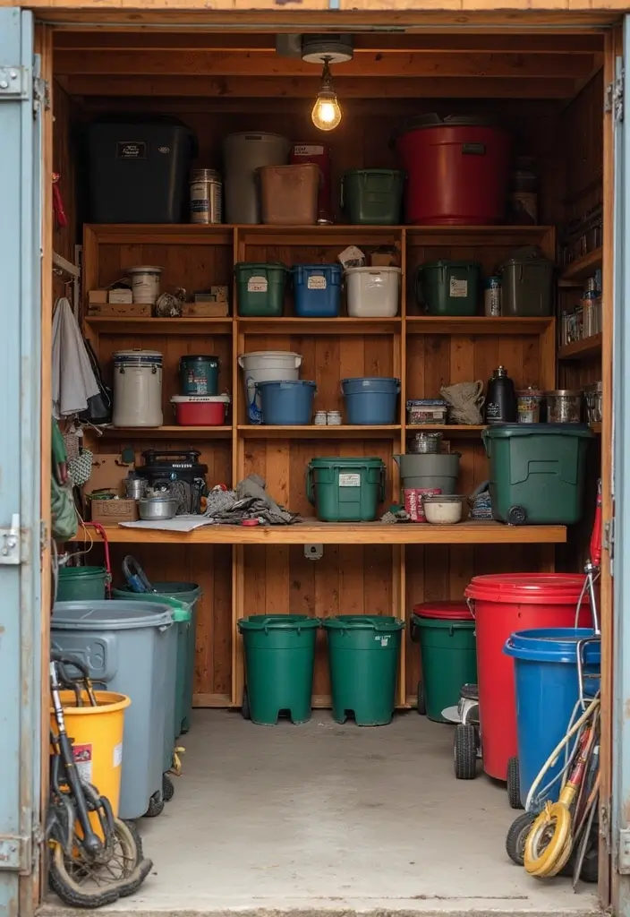 30 Shed Storage Ideas to Keep Tools and Gear in Order - 30. Seasonal Rotation of Supplies