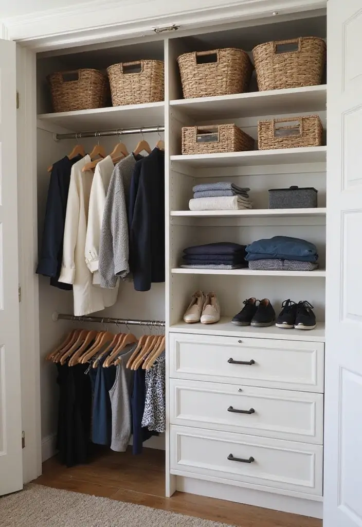 30 Small Apartment Storage Ideas for Big Style and Function - 11. Closet Organizers with Style