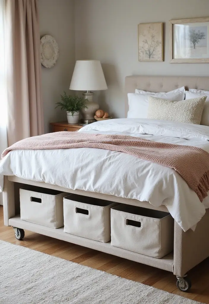 30 Small Apartment Storage Ideas for Big Style and Function - 2. Under-Bed Storage Solutions
