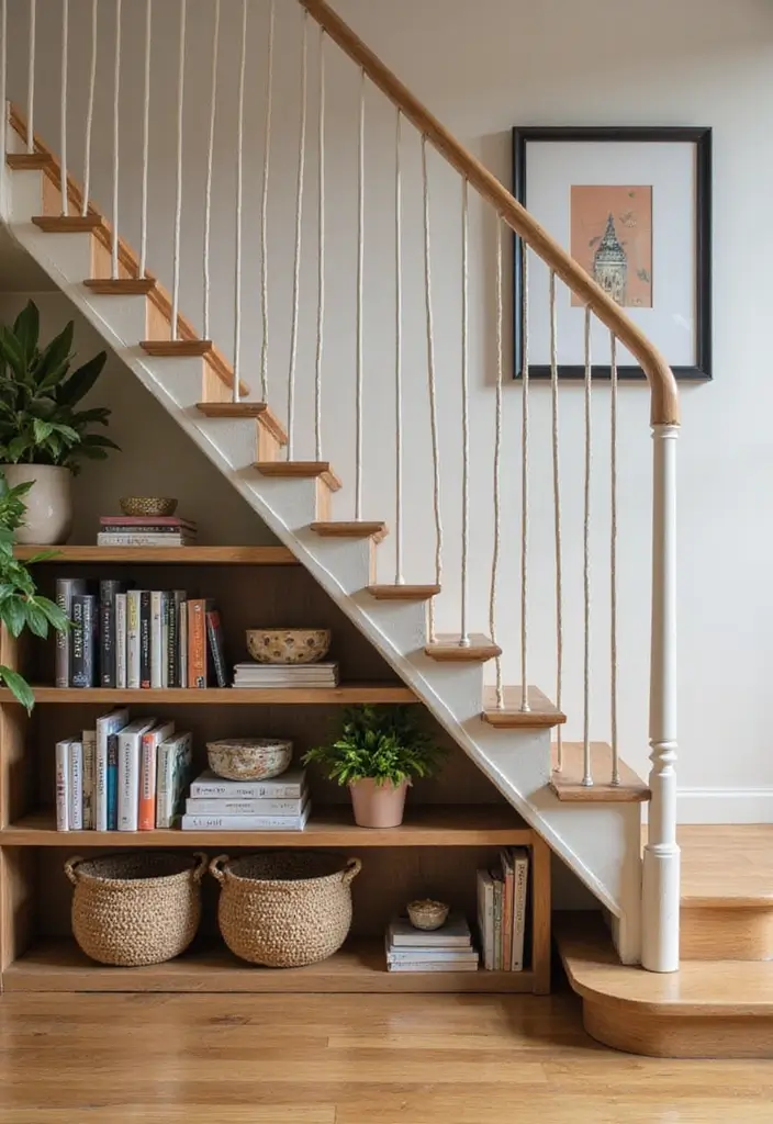 30 Small Apartment Storage Ideas for Big Style and Function - 23. Utilize Your Staircase