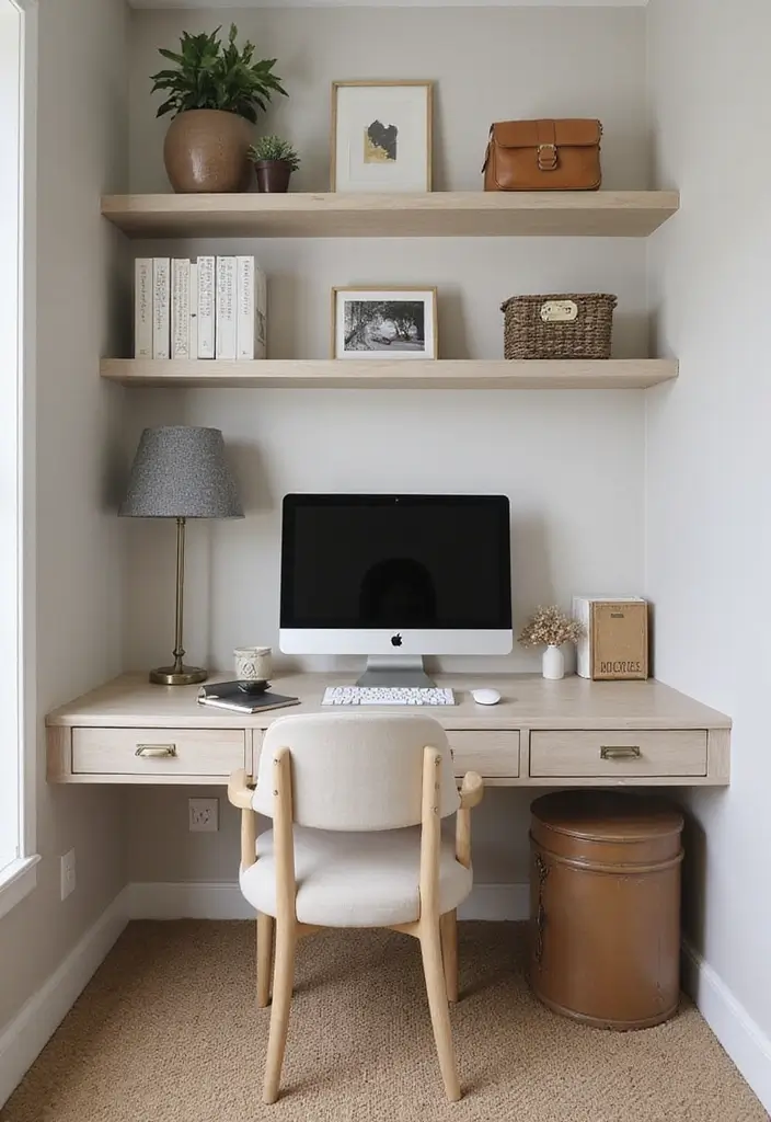 30 Small Apartment Storage Ideas for Big Style and Function - 5. Wall-Mounted Desks