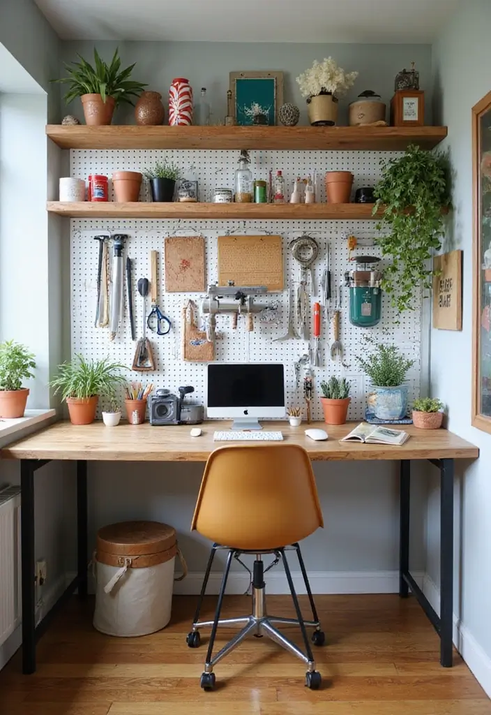30 Small Apartment Storage Ideas for Big Style and Function - 7. Pegboards for Custom Storage