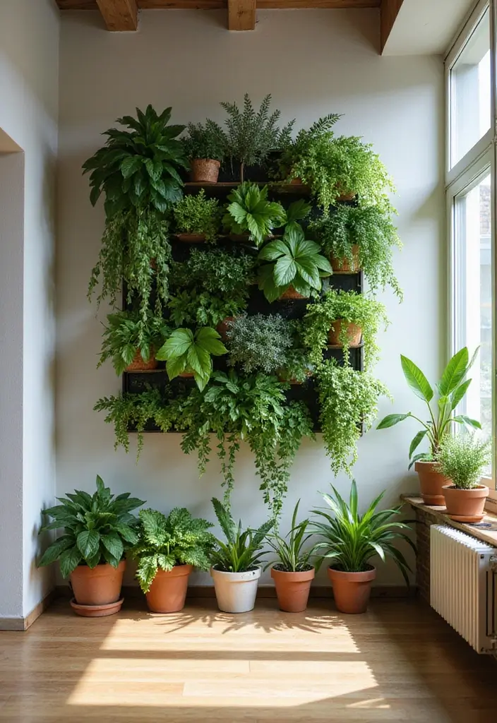 30 Small Apartment Storage Ideas for Big Style and Function - 8. Vertical Garden Solutions