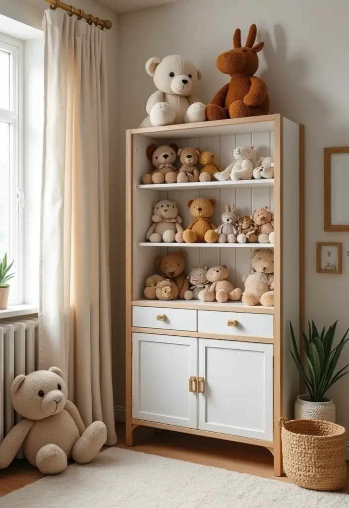 30 Stuffed Animal Storage Ideas That Kids Will Love - 18. Stuffed Animal Display Case