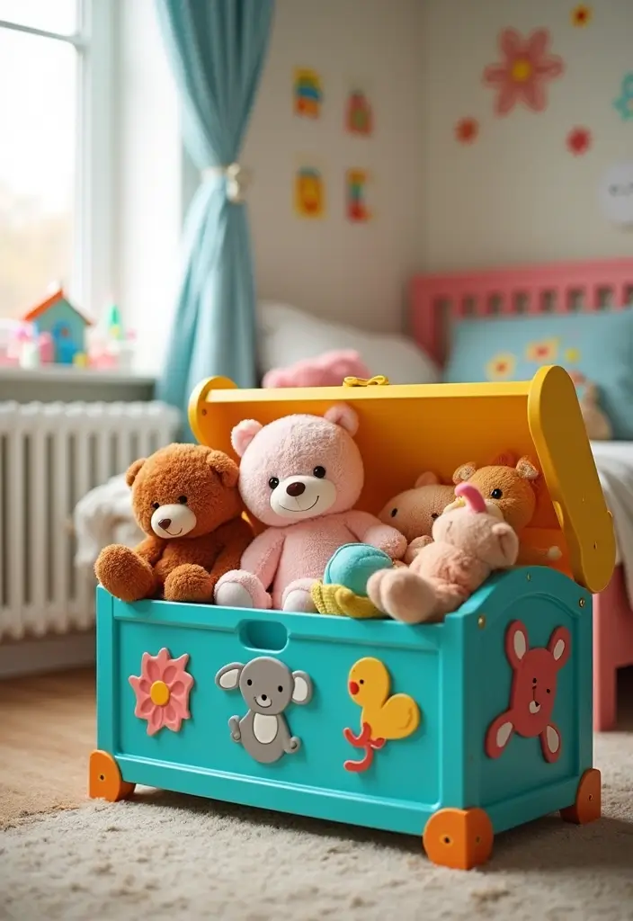 30 Stuffed Animal Storage Ideas That Kids Will Love - 4. Toy Chest with a Twist