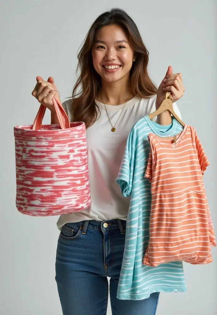 30 T Shirt Storage Ideas for a Perfectly Folded Closet 10. Upcycled T Shirt Storage Solutions