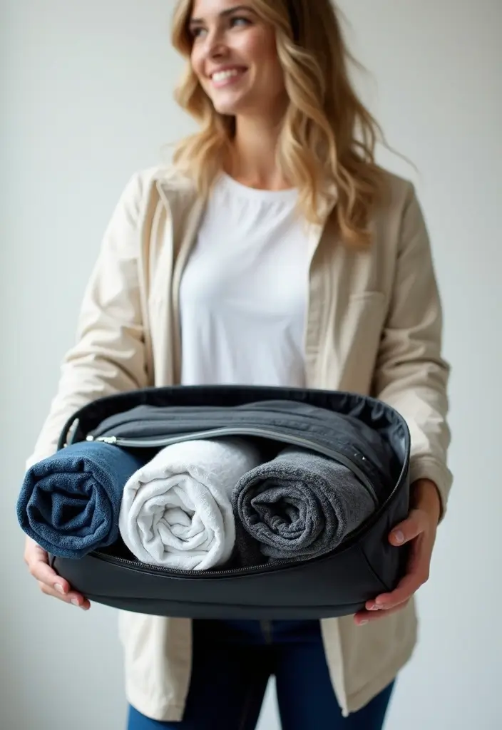 30 T Shirt Storage Ideas for a Perfectly Folded Closet 22. Use T Shirt Bags for Travel