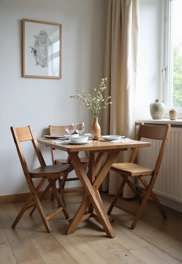 30 Tiny Home Storage Ideas to Make the Most of Small Spaces 58 30 Tiny Home Storage Ideas to Make the Most of Small Spaces - 10. Foldable Tables