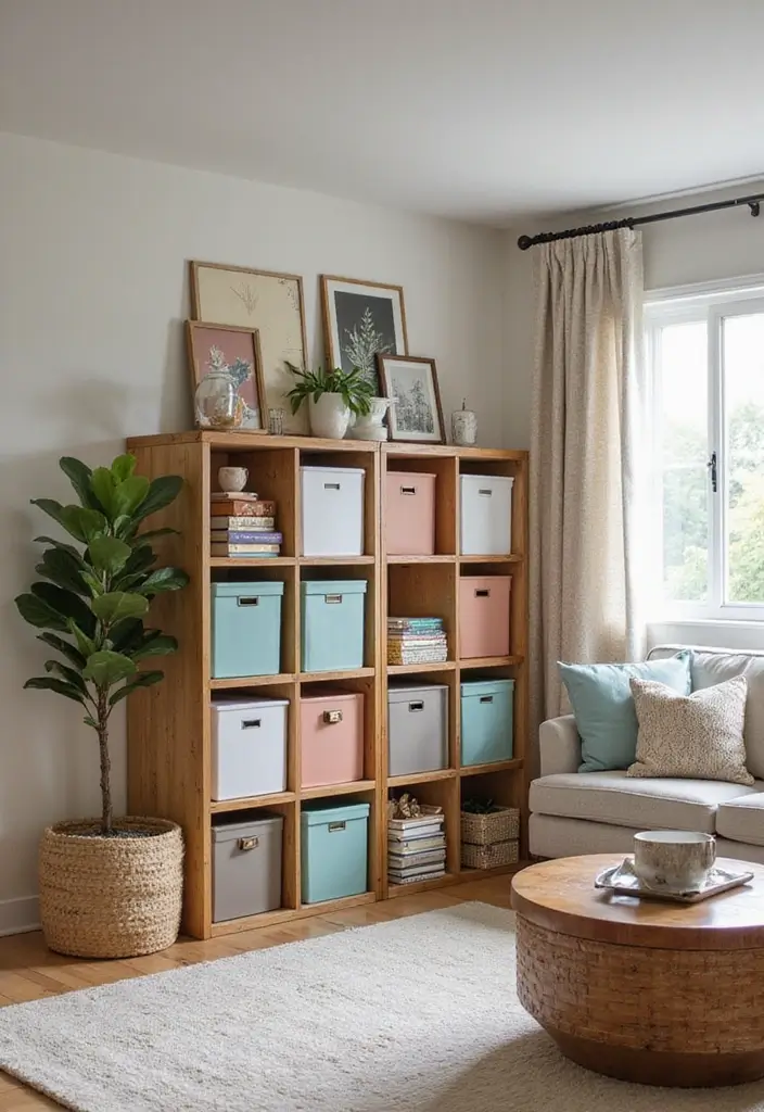 30 Tiny Home Storage Ideas to Make the Most of Small Spaces 79 30 Tiny Home Storage Ideas to Make the Most of Small Spaces - 13. Cube Storage Bins