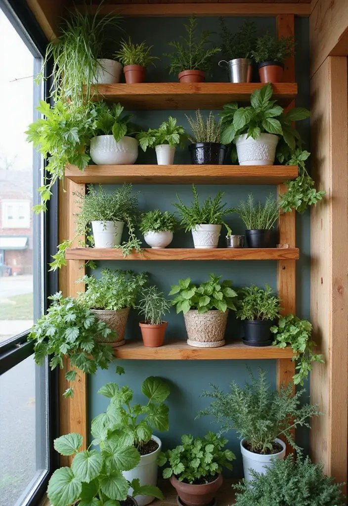 30 Tiny Home Storage Ideas to Make the Most of Small Spaces 8 30 Tiny Home Storage Ideas to Make the Most of Small Spaces - 2. Vertical Garden Shelves