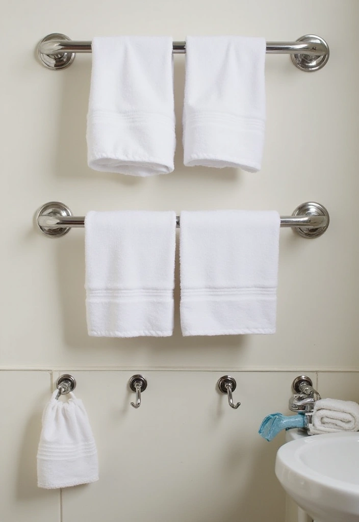 30 Towel Storage Ideas That Are Stylish and Space-Saving - 4. Wall-Mounted Towel Bars