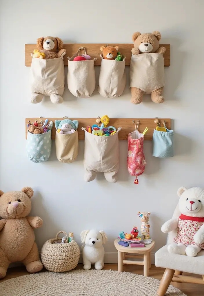 30 Toy Storage Ideas to Keep Playtime Organized and Fun - 16. Hanging Organizers for Wall Storage