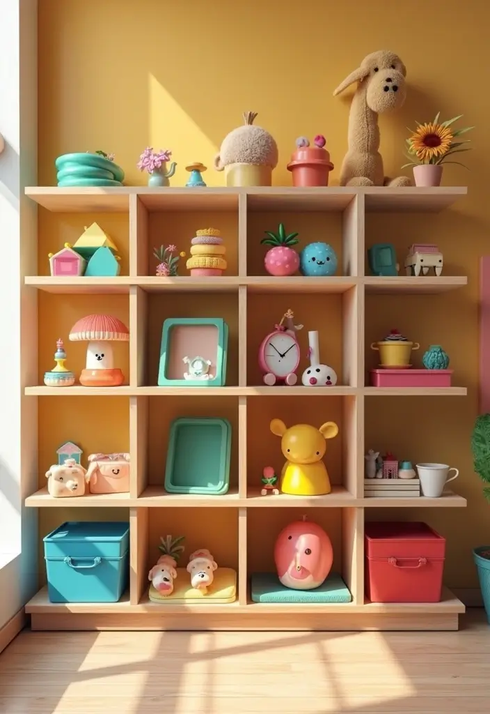 30 Toy Storage Ideas to Keep Playtime Organized and Fun - 28. Interactive Toy Display Shelves