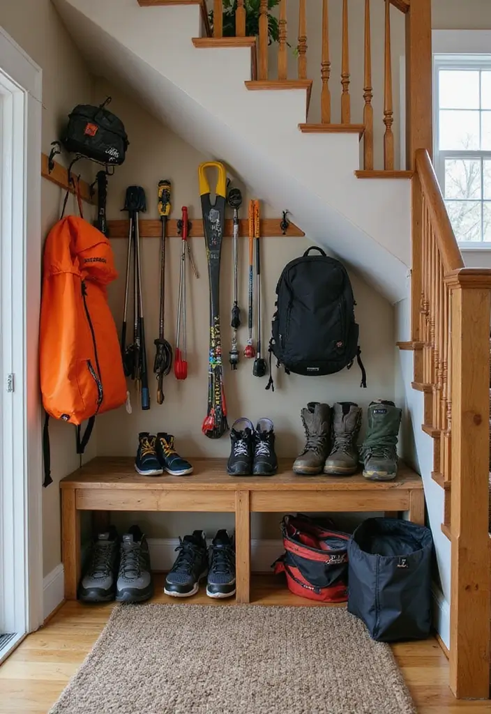 30 Under Stair Storage Ideas That Maximize Hidden Space 14. Outdoor Gear Storage