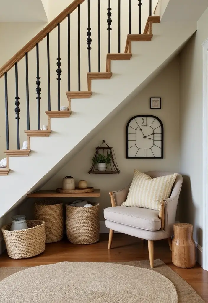 30 Under Stair Storage Ideas That Maximize Hidden Space 25. Stylish Blanket Storage