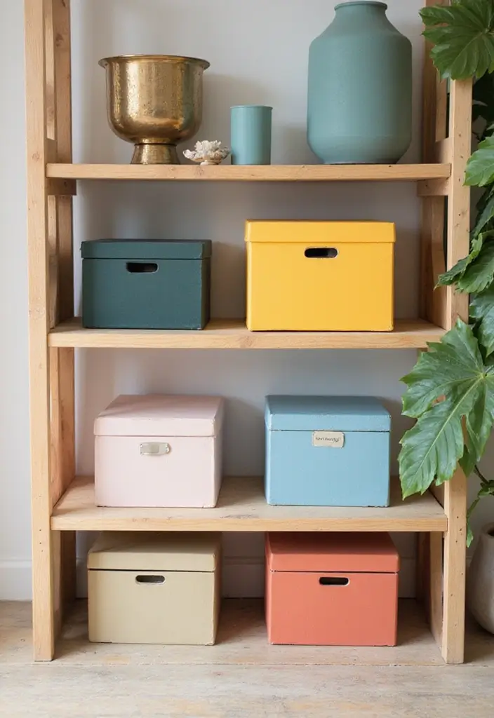 30 Vinyl Record Storage Ideas for Music Lovers - 17. Boxed Vinyl Storage