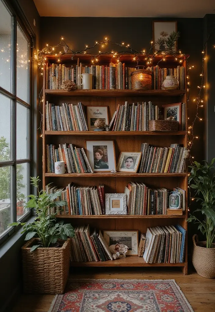 30 Vinyl Record Storage Ideas for Music Lovers - 5. Repurposed Bookshelves