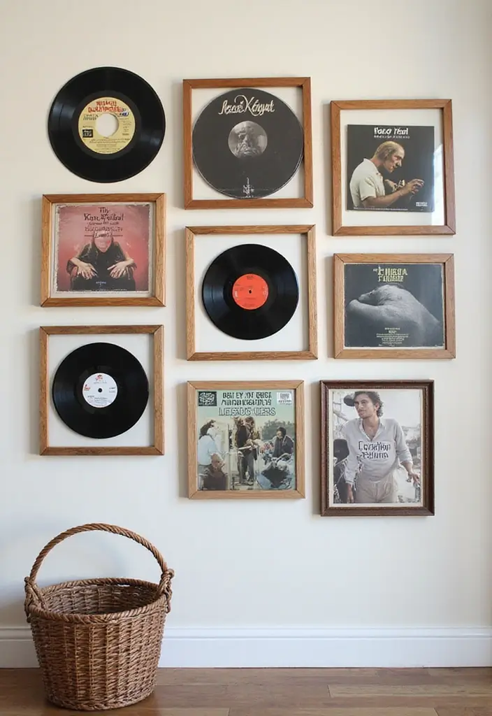 30 Vinyl Record Storage Ideas for Music Lovers - 8. DIY Vinyl Album Frames