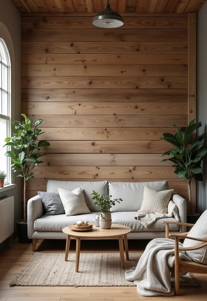 30 Wood Wall Ideas for a Rustic and Modern Touch - 1. Rustic Barn Wood Feature Wall