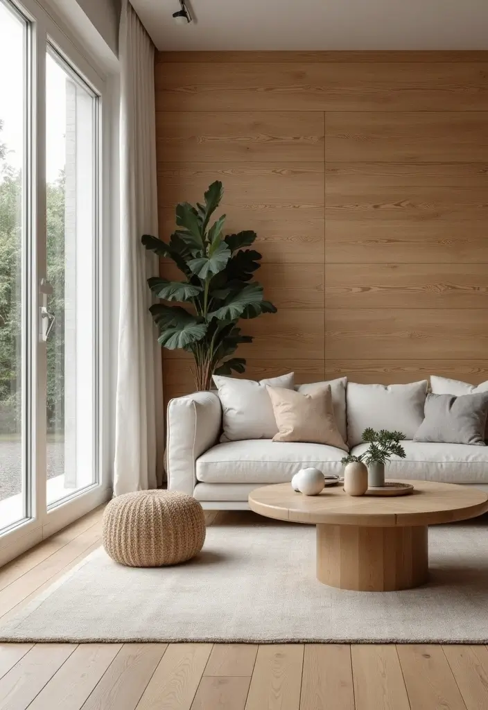 30 Wood Wall Ideas for a Rustic and Modern Touch - 22. Simple Wood Accent Walls