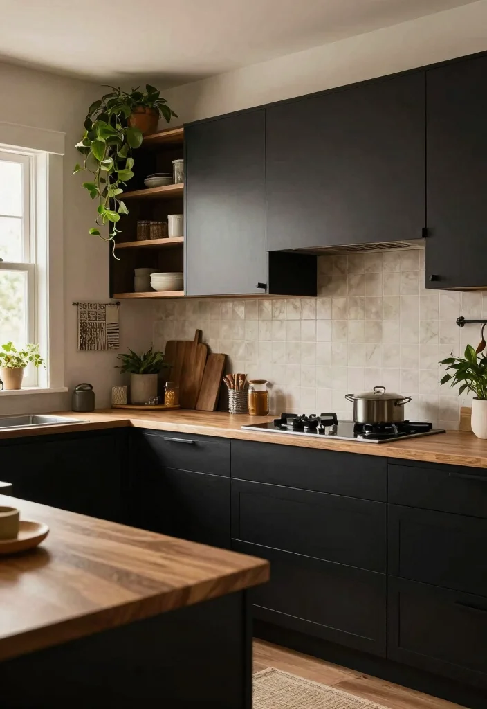 25+ Black Kitchen Ideas That Are Bold and Sophisticated 41 25 Black Kitchen Ideas That Are Bold and Sophisticated 11. Black and Earthy Tones 0