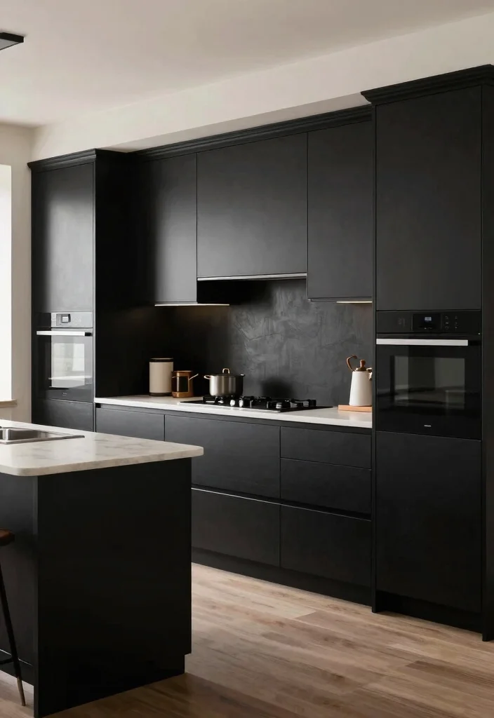 25+ Black Kitchen Ideas That Are Bold and Sophisticated 71 25 Black Kitchen Ideas That Are Bold and Sophisticated 21. Curved Black Features 0