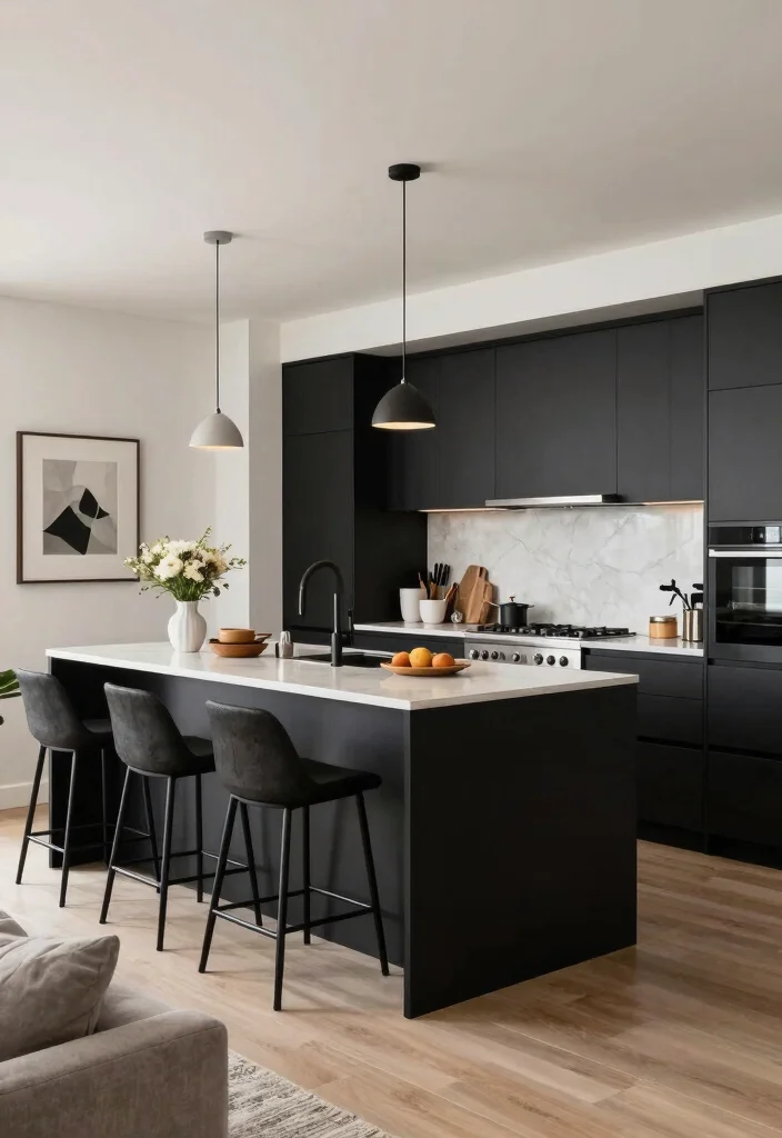 25+ Black Kitchen Ideas That Are Bold and Sophisticated 36 25 Black Kitchen Ideas That Are Bold and Sophisticated 6. Open Concept Bliss 0