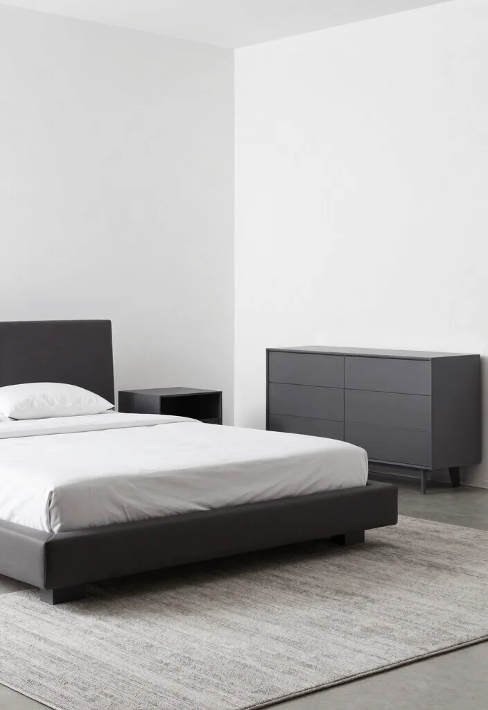 25 Black and White Bedroom Ideas for a Classic Contrast 10. Sleek Modern Lines 0