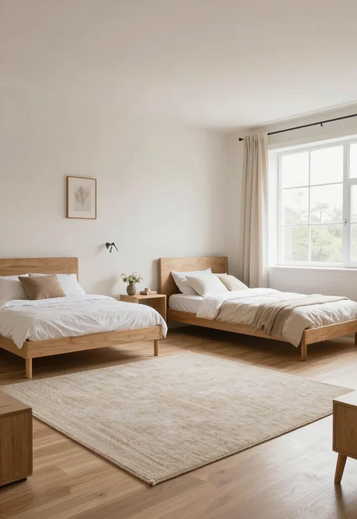 25 Black and White Bedroom Ideas for a Classic Contrast 20. Harmonious Open Spaces 0