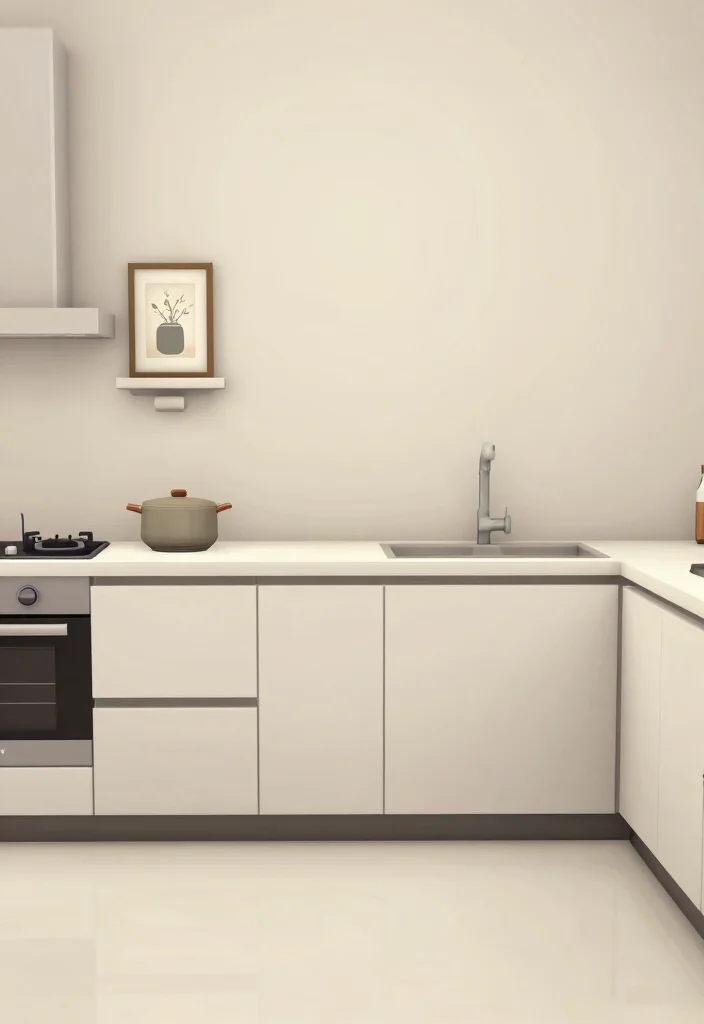 25 Bloxburg Kitchen Ideas for Every Build Style 15. Use of Negative Space 0