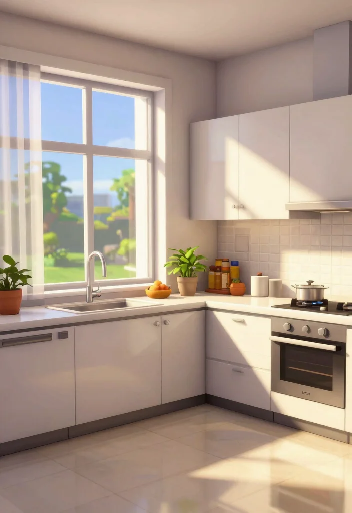 25 Bloxburg Kitchen Ideas for Every Build Style 17. Emphasizing Natural Light 0