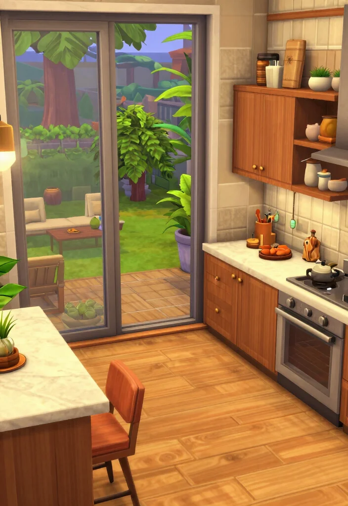 25 Bloxburg Kitchen Ideas for Every Build Style 19. Seamless Indoor Outdoor Flow 0