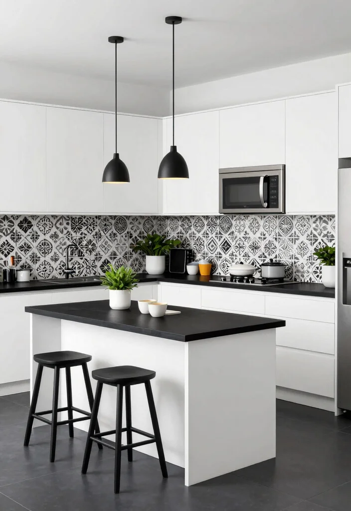 25 Bloxburg Kitchen Ideas for Every Build Style 3. Monochrome Magic 0