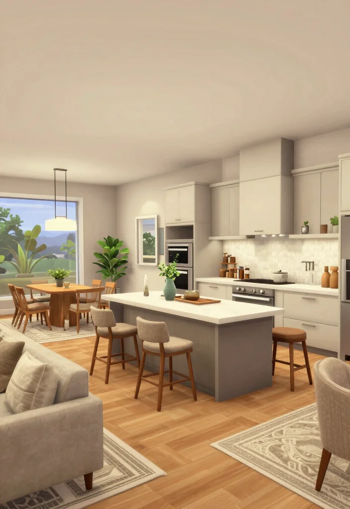25 Bloxburg Kitchen Ideas for Every Build Style 5. Open Concept Layout 0