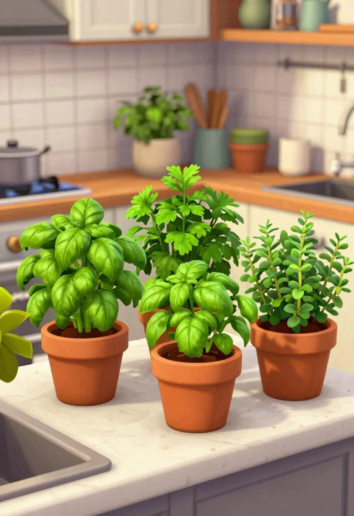 25 Bloxburg Kitchen Ideas for Every Build Style 7. Fresh Herb Garden 0