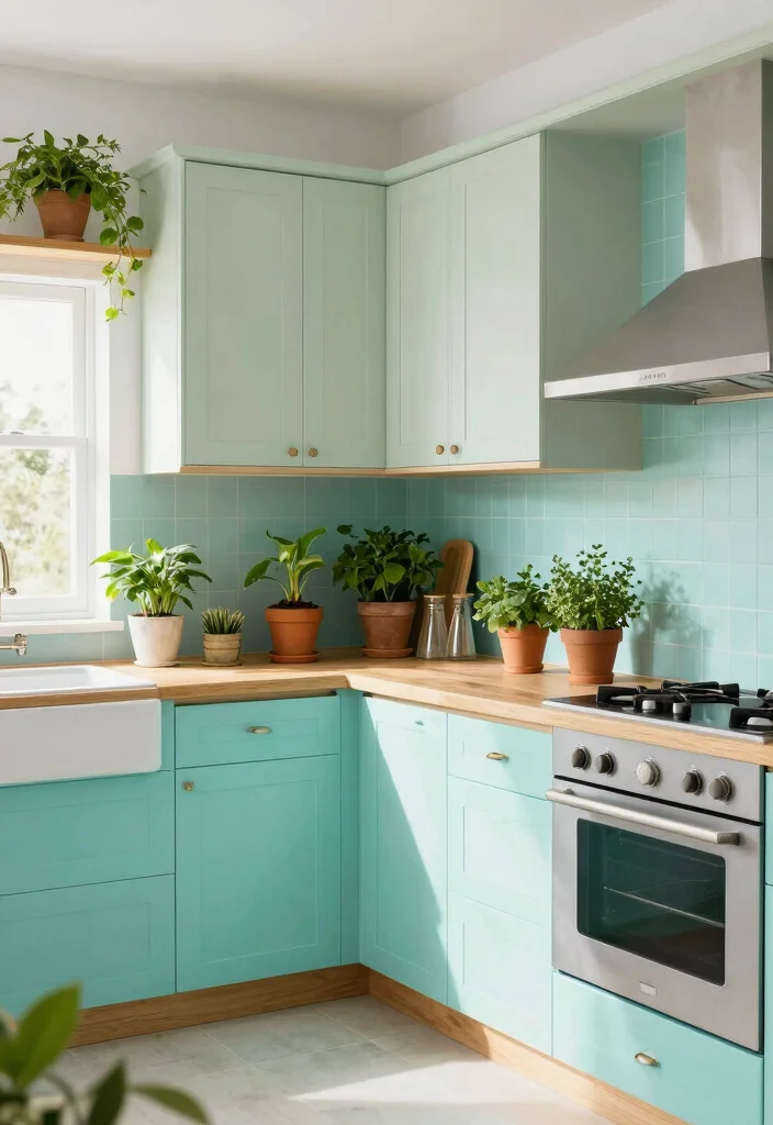 25+ Blue Kitchen Ideas That Add Calm and Character 32 25 Blue Kitchen Ideas That Add Calm and Character 12. Blue and Green Harmony 0