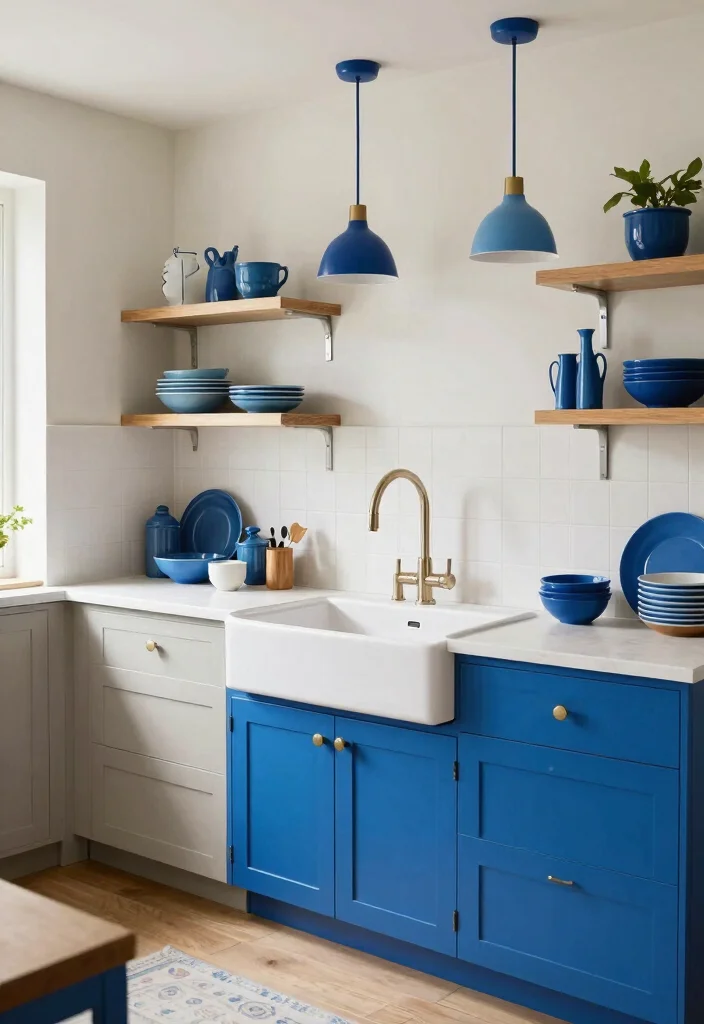 25+ Blue Kitchen Ideas That Add Calm and Character 33 25 Blue Kitchen Ideas That Add Calm and Character 13. Funky Fixtures in Blue 0