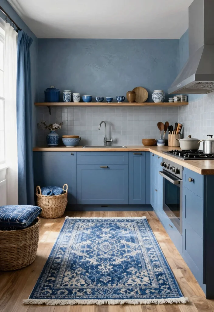 25+ Blue Kitchen Ideas That Add Calm and Character 44 25 Blue Kitchen Ideas That Add Calm and Character 14. Layered Blue Textures 0