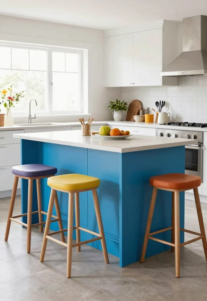25+ Blue Kitchen Ideas That Add Calm and Character 47 25 Blue Kitchen Ideas That Add Calm and Character 17. Bright Blue Island 0
