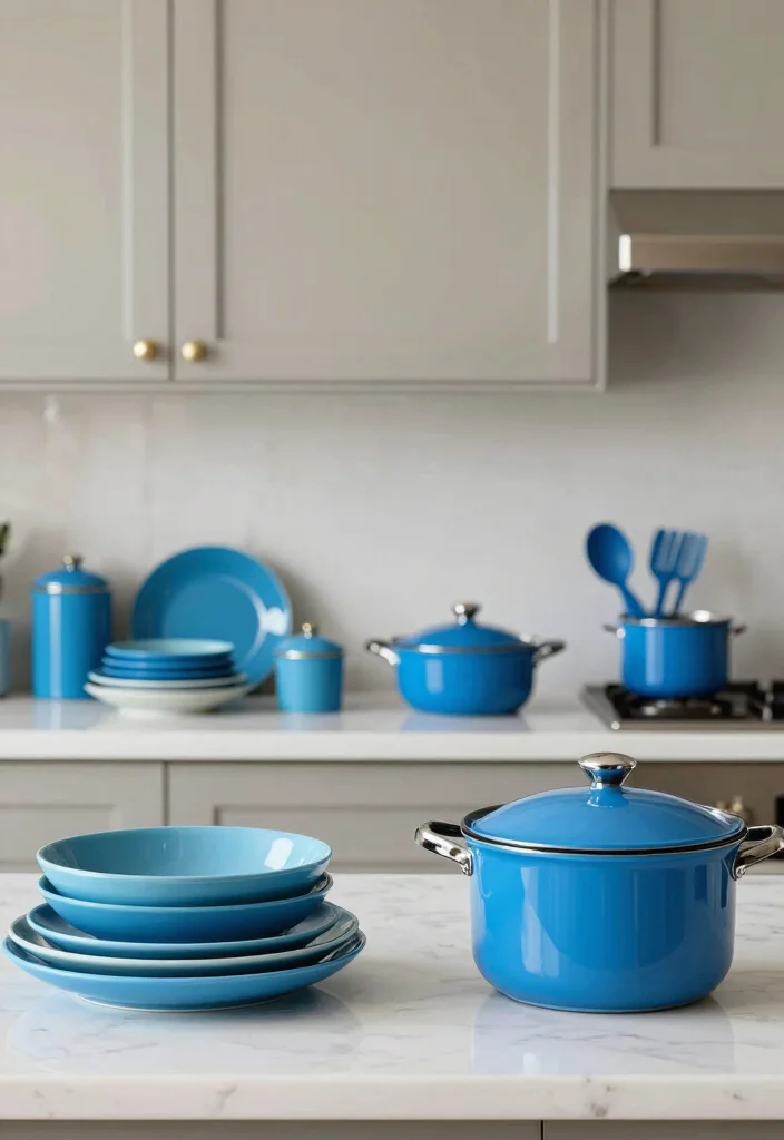 25+ Blue Kitchen Ideas That Add Calm and Character 72 25 Blue Kitchen Ideas That Add Calm and Character 22. Bright Kitchen Accessories 0