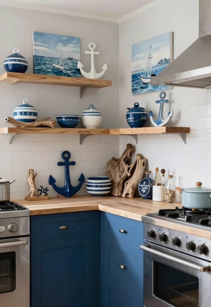 25+ Blue Kitchen Ideas That Add Calm and Character 74 25 Blue Kitchen Ideas That Add Calm and Character 24. Nautical Elements in Blue 0