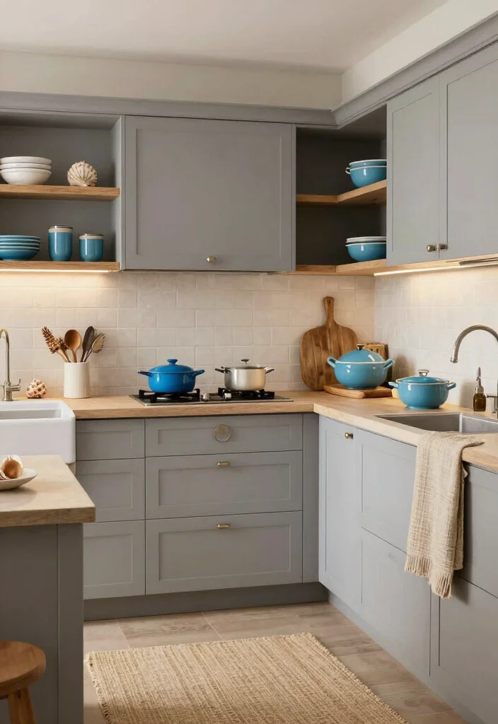 25+ Blue Kitchen Ideas That Add Calm and Character 5 25 Blue Kitchen Ideas That Add Calm and Character 5. Ocean Inspired Neutrals 0