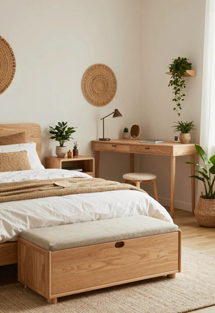 25+ Boho Bedroom Ideas Full of Free-Spirited Charm 35 25 Boho Bedroom Ideas Full of Free Spirited Charm 15. Multifunctional Furniture Choices 0