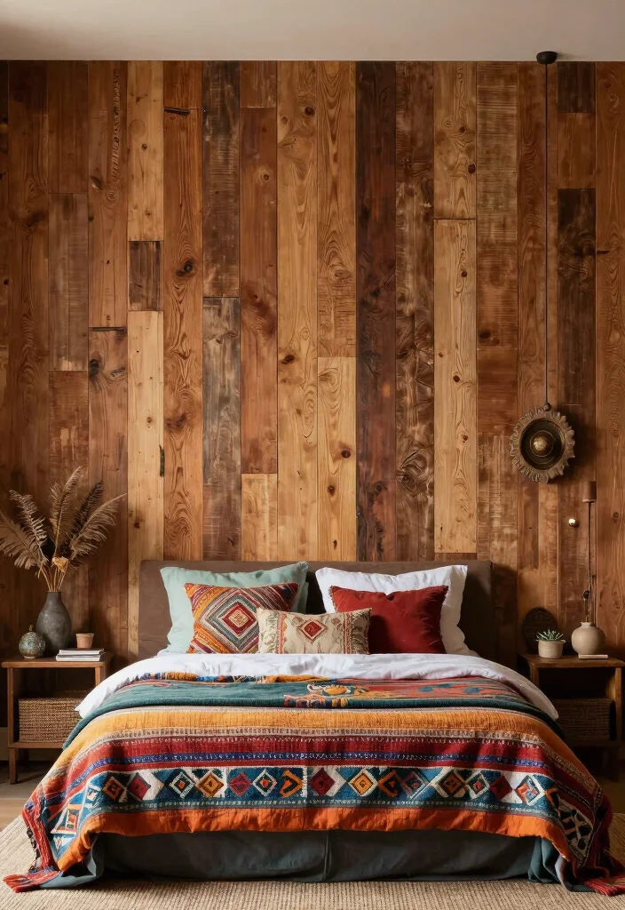 25+ Boho Bedroom Ideas Full of Free-Spirited Charm 49 25 Boho Bedroom Ideas Full of Free Spirited Charm 19. Textured Walls for Interest 0