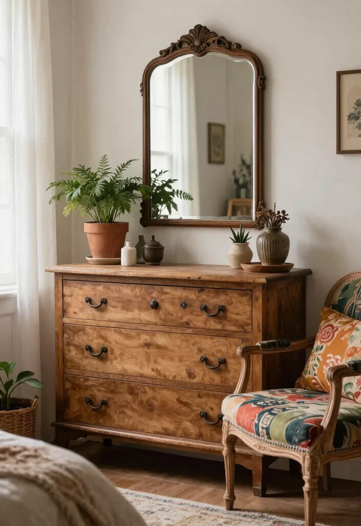 25+ Boho Bedroom Ideas Full of Free-Spirited Charm 2 25 Boho Bedroom Ideas Full of Free Spirited Charm 2. Vintage Inspired Furnishings 0