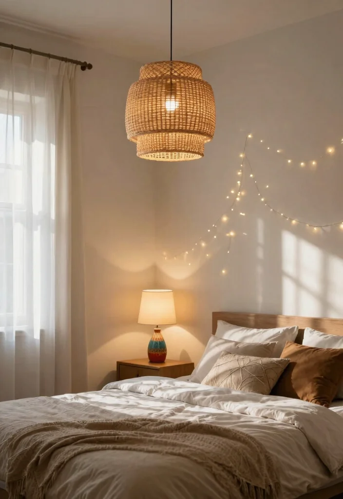 25+ Boho Bedroom Ideas Full of Free-Spirited Charm 16 25 Boho Bedroom Ideas Full of Free Spirited Charm 6. Bohemian Lighting Solutions 0