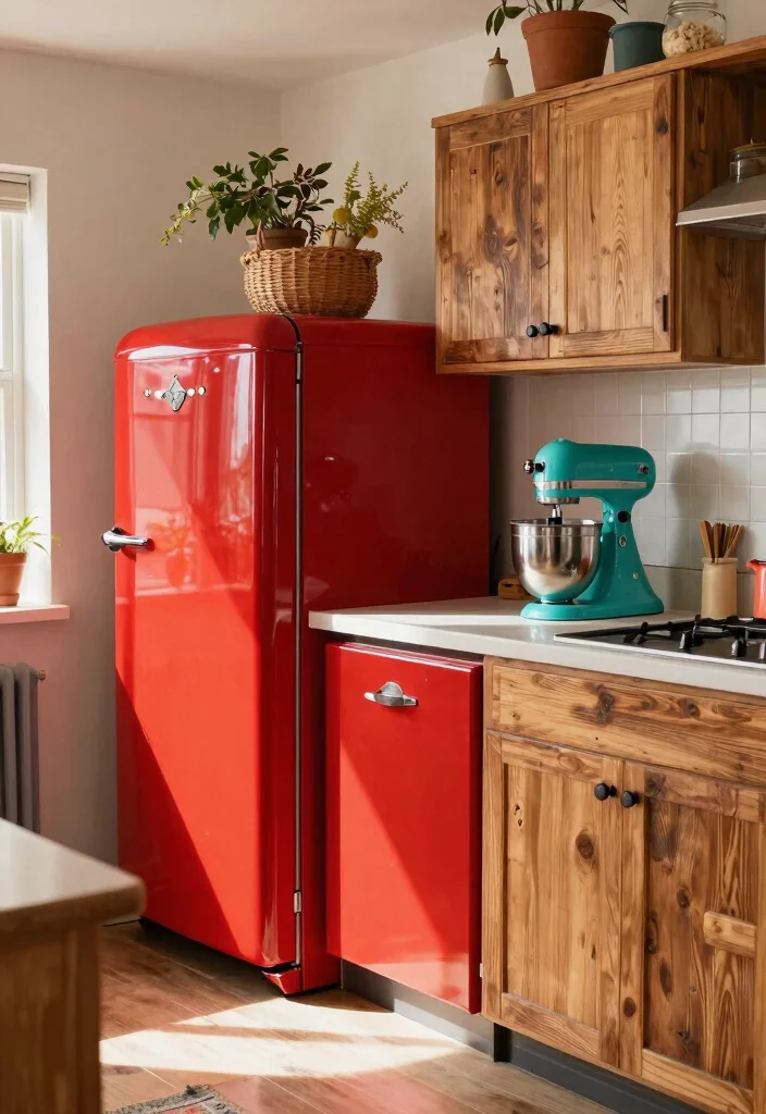 25+ Boho Kitchen Ideas for an Artistic Relaxed Space 34 25 Boho Kitchen Ideas for an Artistic Relaxed Space 14. Bold Kitchen Appliances 0