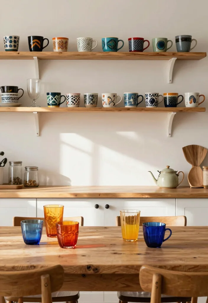 25+ Boho Kitchen Ideas for an Artistic Relaxed Space 38 25 Boho Kitchen Ideas for an Artistic Relaxed Space 18. Artistic Mugs and Glassware 0