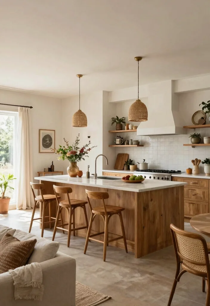 25+ Boho Kitchen Ideas for an Artistic Relaxed Space 51 25 Boho Kitchen Ideas for an Artistic Relaxed Space 21. Open Concept Design 0