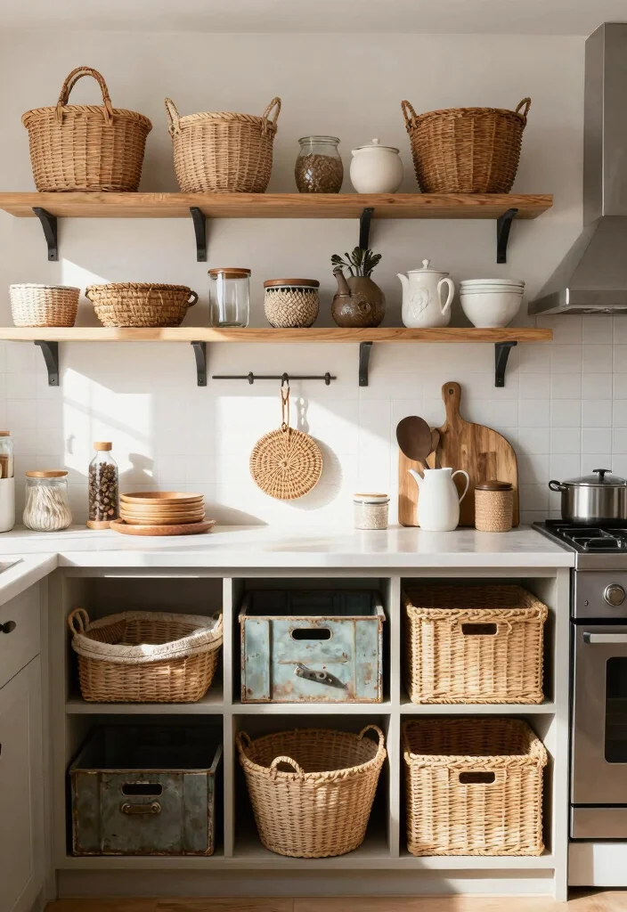 25+ Boho Kitchen Ideas for an Artistic Relaxed Space 53 25 Boho Kitchen Ideas for an Artistic Relaxed Space 23. Creative Storage Solutions 0